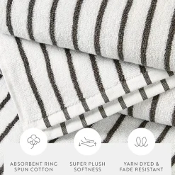 Casual Comfort Cabana Stripe 2 Pack Beach Towel