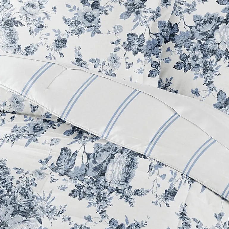 Casual Comfort Cabbage Rose Midweight Down Alternative Comforter Set