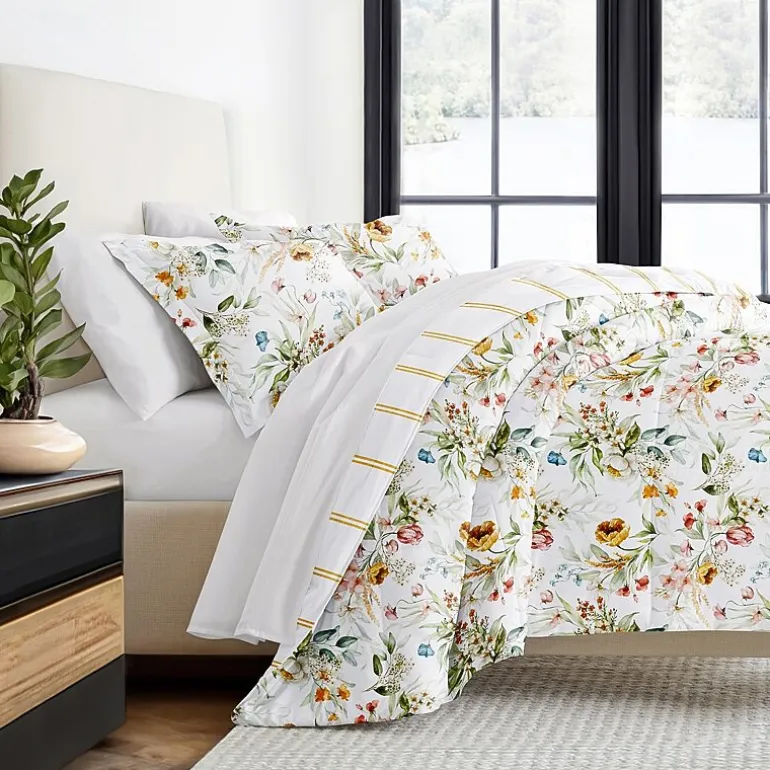 Casual Comfort Chintz Floral Midweight Down Alternative Comforter Set