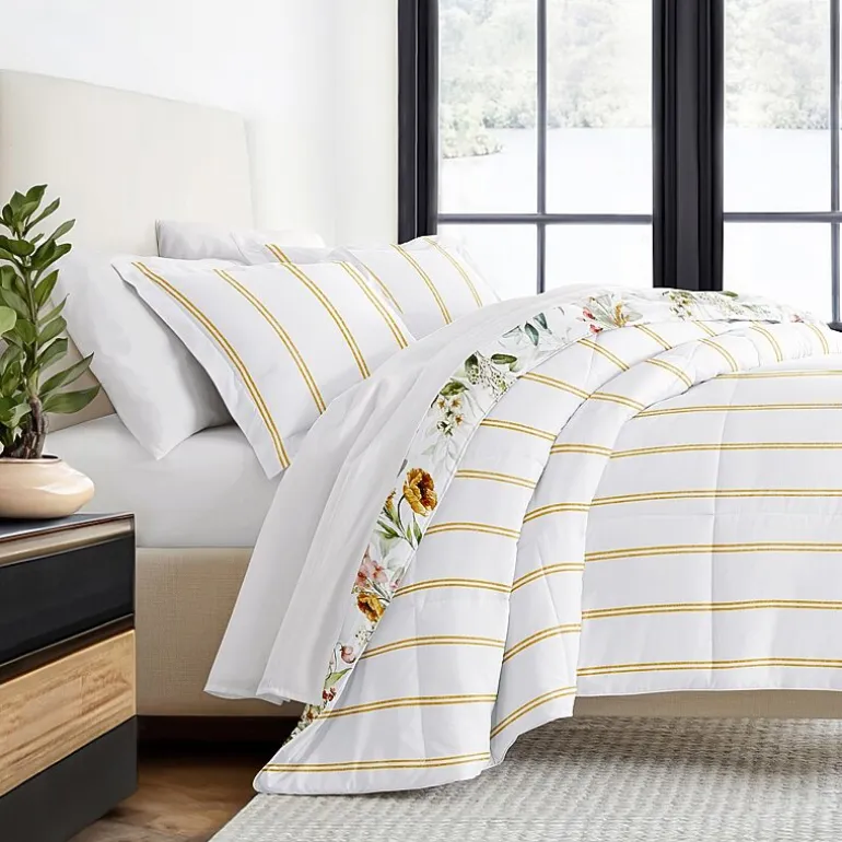 Casual Comfort Chintz Floral Midweight Down Alternative Comforter Set