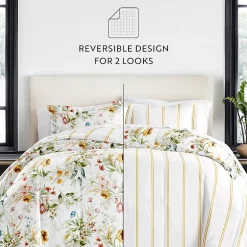 Casual Comfort Chintz Floral Midweight Down Alternative Comforter Set