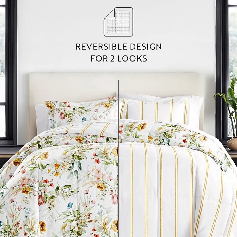 Casual Comfort Chintz Floral Midweight Down Alternative Comforter Set