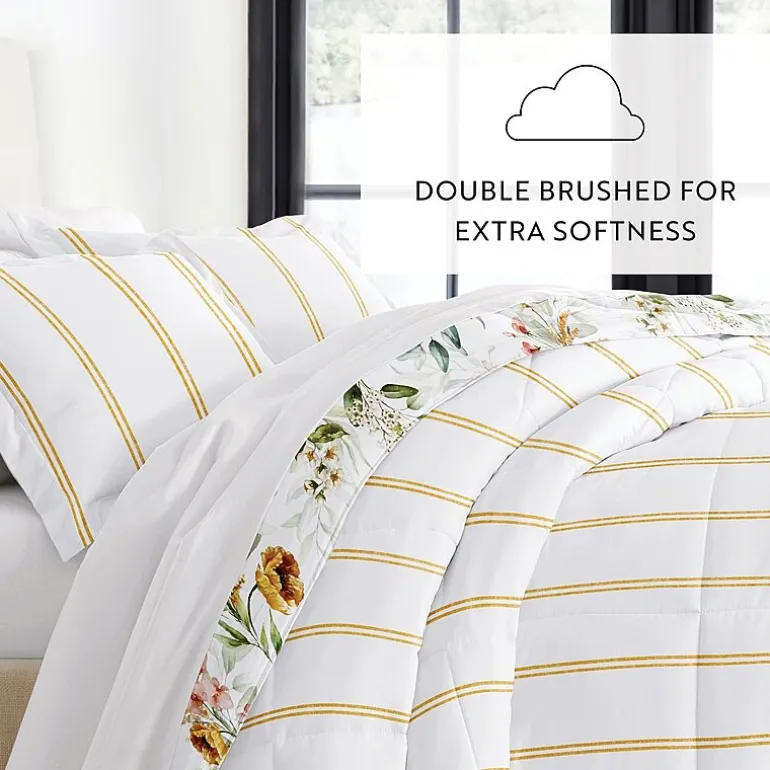 Casual Comfort Chintz Floral Midweight Down Alternative Comforter Set