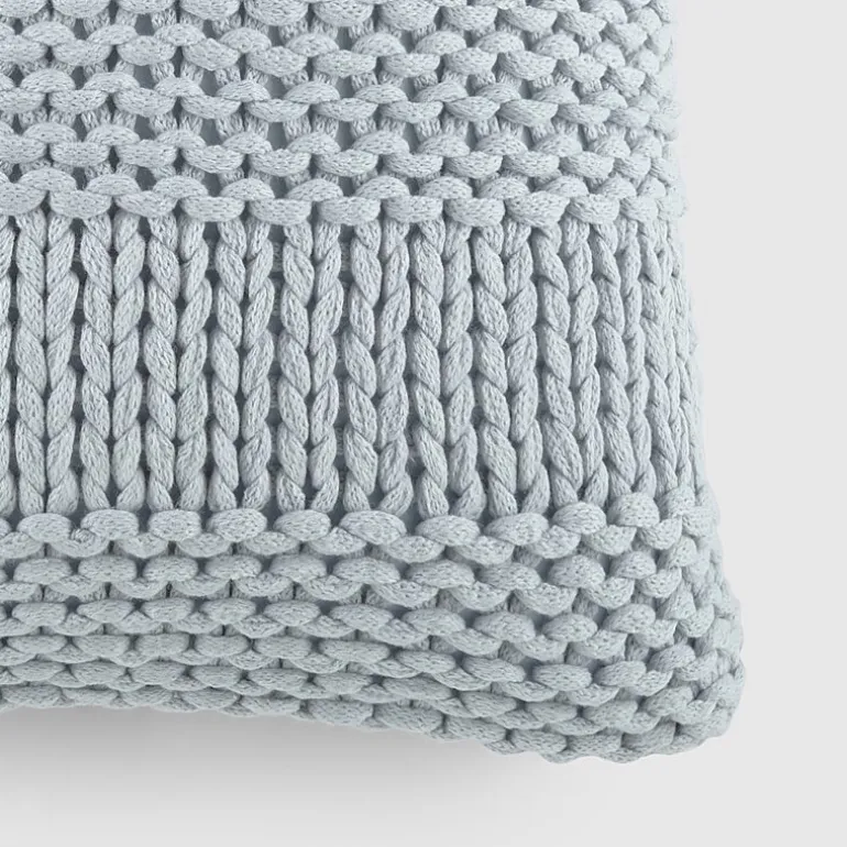 Casual Comfort Chunky Knit Acrylic Square Throw Pillow