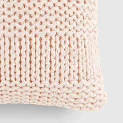 Casual Comfort Chunky Knit Acrylic Square Throw Pillow