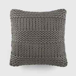 Casual Comfort Chunky Knit Acrylic Square Throw Pillow
