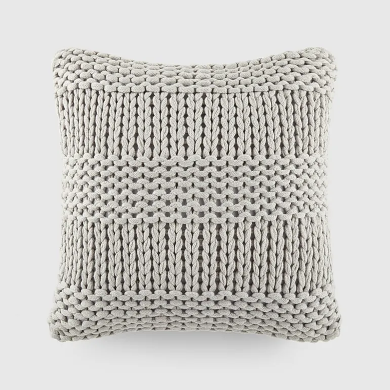 Casual Comfort Chunky Knit Acrylic Square Throw Pillow