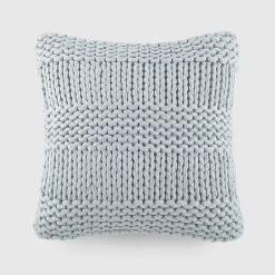 Casual Comfort Chunky Knit Acrylic Square Throw Pillow