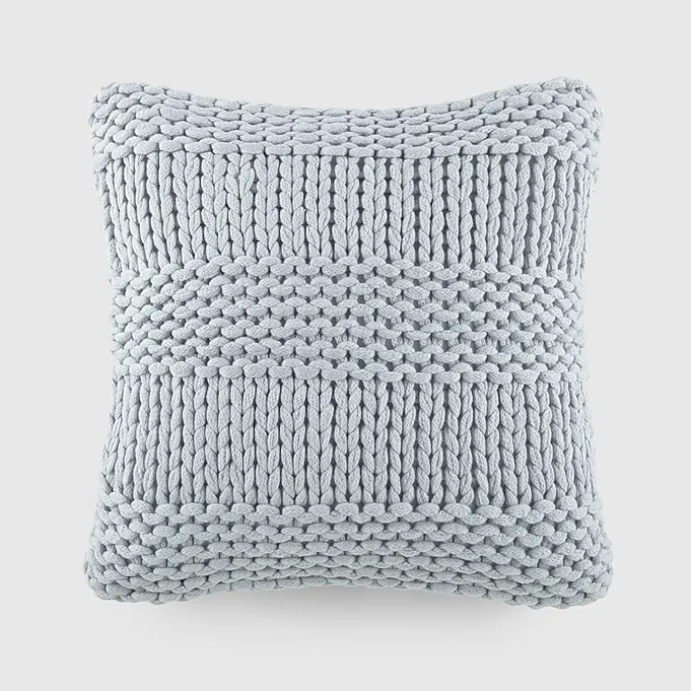 Casual Comfort Chunky Knit Acrylic Square Throw Pillow