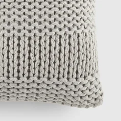 Casual Comfort Chunky Knit Acrylic Square Throw Pillow