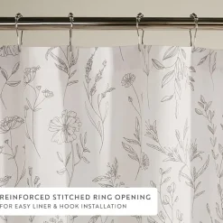 Casual Comfort Cotton Blend Floral Shower Curtain
