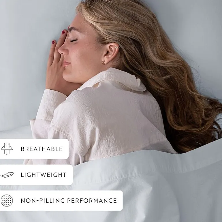 Casual Comfort 100% Cotton Percale Ultra-Soft 4 Piece Sheet Set