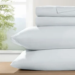 Casual Comfort 100% Cotton Percale Ultra-Soft 4 Piece Sheet Set