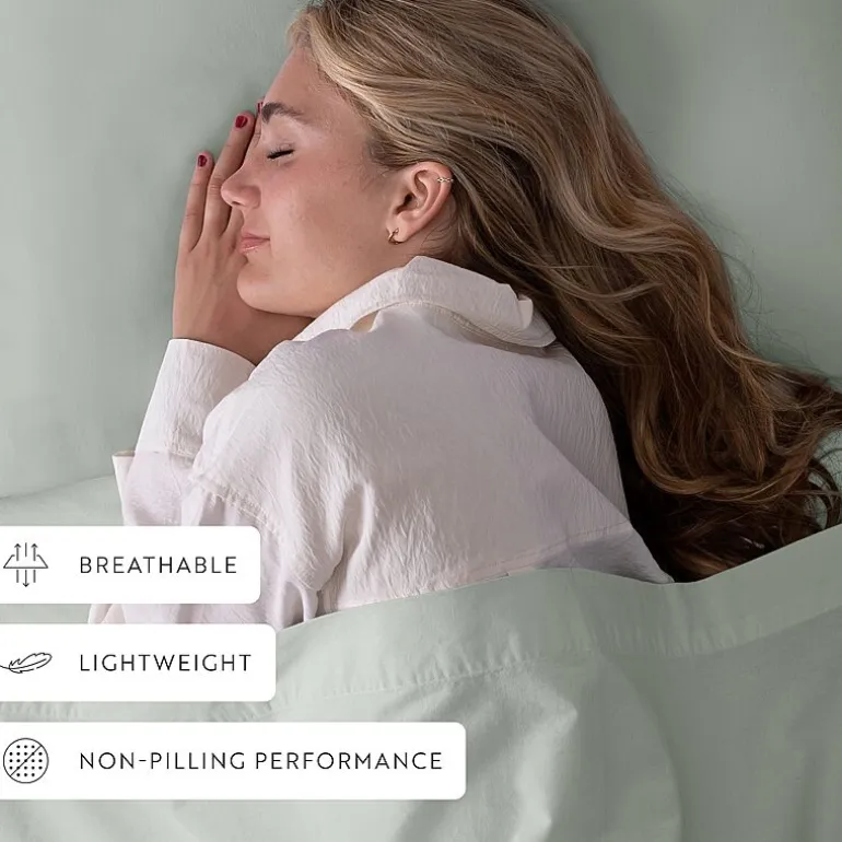 Casual Comfort 100% Cotton Percale Ultra-Soft 4 Piece Sheet Set
