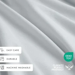 Casual Comfort 100% Cotton Percale Ultra-Soft 4 Piece Sheet Set