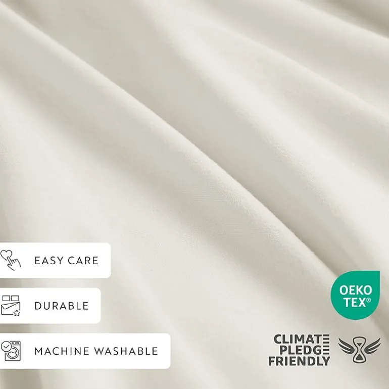 Casual Comfort 100% Cotton Percale Ultra-Soft 4 Piece Sheet Set