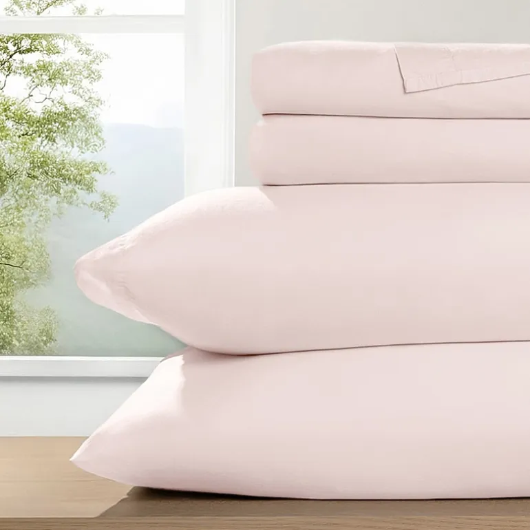 Casual Comfort 100% Cotton Percale Ultra-Soft 4 Piece Sheet Set