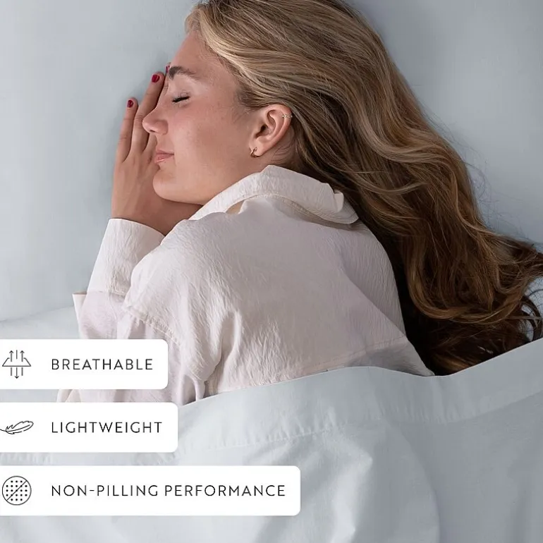 Casual Comfort 100% Cotton Percale Ultra-Soft 4 Piece Sheet Set