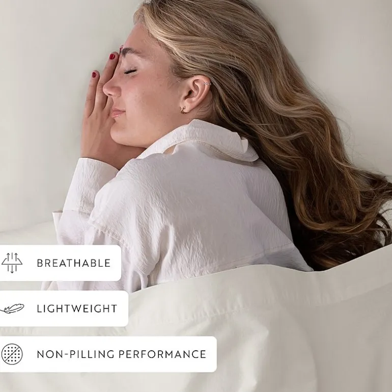 Casual Comfort 100% Cotton Percale Ultra-Soft 4 Piece Sheet Set