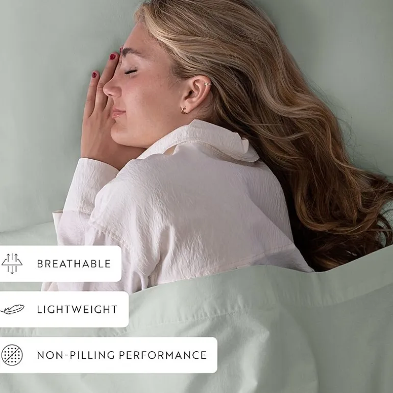 Casual Comfort 100% Cotton Percale Ultra-Soft 4 Piece Sheet Set