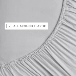 Casual Comfort 100% Cotton Percale Ultra-Soft 4 Piece Sheet Set