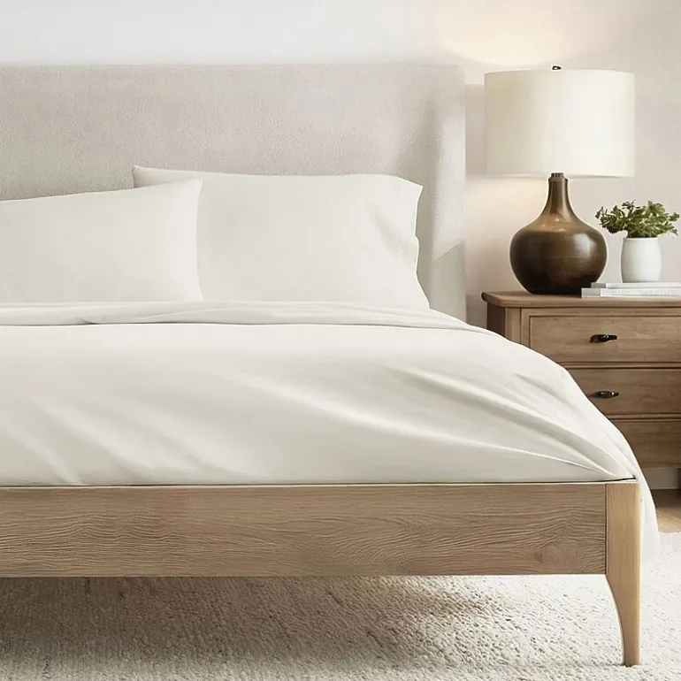 Casual Comfort 100% Cotton Percale Ultra-Soft 4 Piece Sheet Set