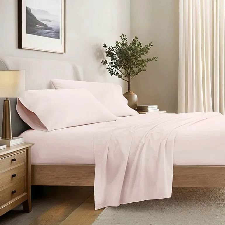Casual Comfort 100% Cotton Percale Ultra-Soft 4 Piece Sheet Set