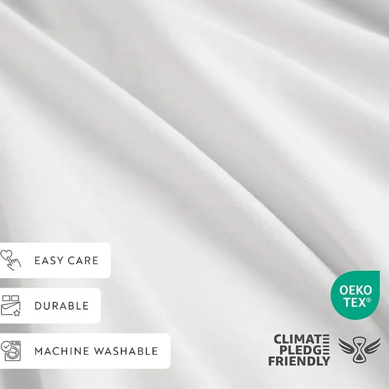 Casual Comfort 100% Cotton Percale Ultra-Soft 4 Piece Sheet Set