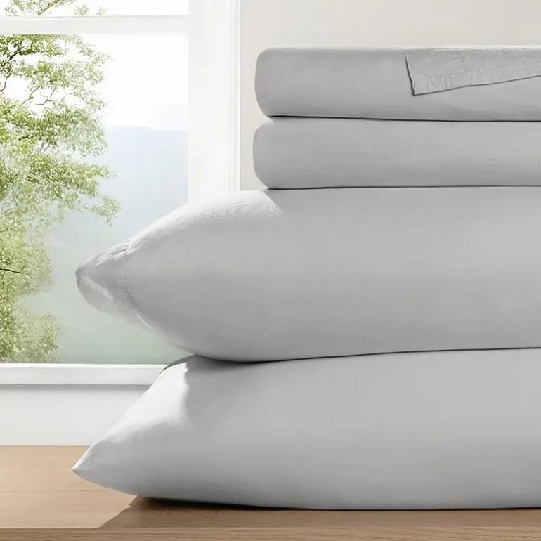 Casual Comfort 100% Cotton Percale Ultra-Soft 4 Piece Sheet Set
