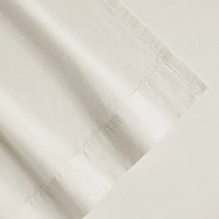 Casual Comfort 100% Cotton Percale Ultra-Soft 4 Piece Sheet Set