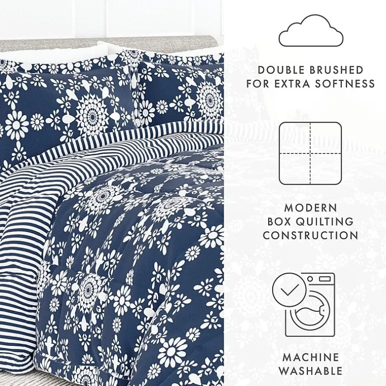 Casual Comfort Daisy Medallion Reversible Down-Alternative Comforter