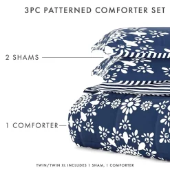 Casual Comfort Daisy Medallion Reversible Down-Alternative Comforter