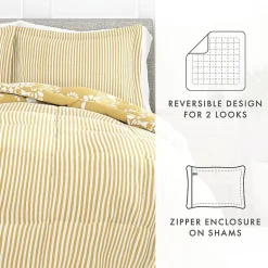Casual Comfort Daisy Medallion Reversible Down-Alternative Comforter