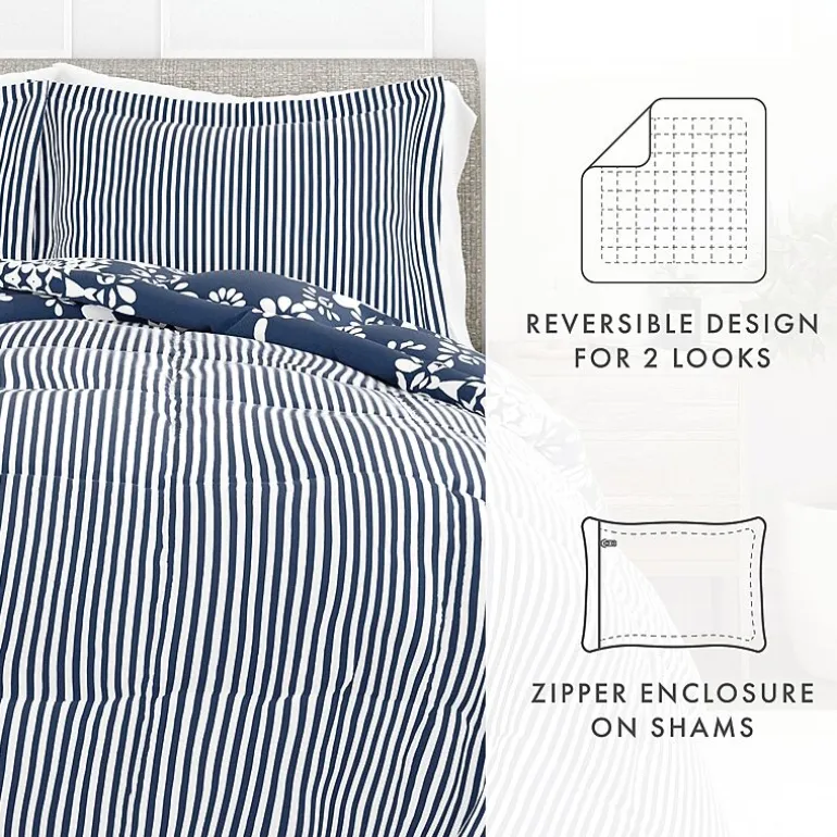 Casual Comfort Daisy Medallion Reversible Down-Alternative Comforter