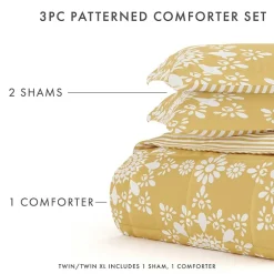 Casual Comfort Daisy Medallion Reversible Down-Alternative Comforter