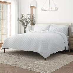 Casual Comfort Diamond Stitch Quilt Set