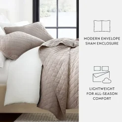 Casual Comfort Diamond Stitch Quilt Set