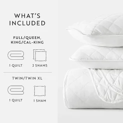 Casual Comfort Diamond Stitch Quilt Set