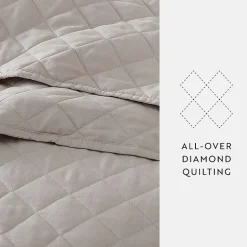 Casual Comfort Diamond Stitch Quilt Set