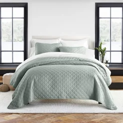 Casual Comfort Diamond Stitch Quilt Set