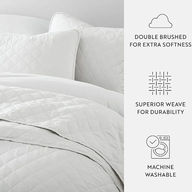 Casual Comfort Diamond Stitch Quilt Set