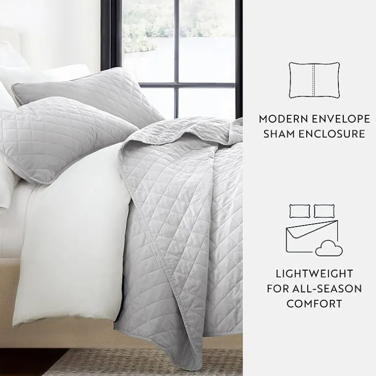 Casual Comfort Diamond Stitch Quilt Set