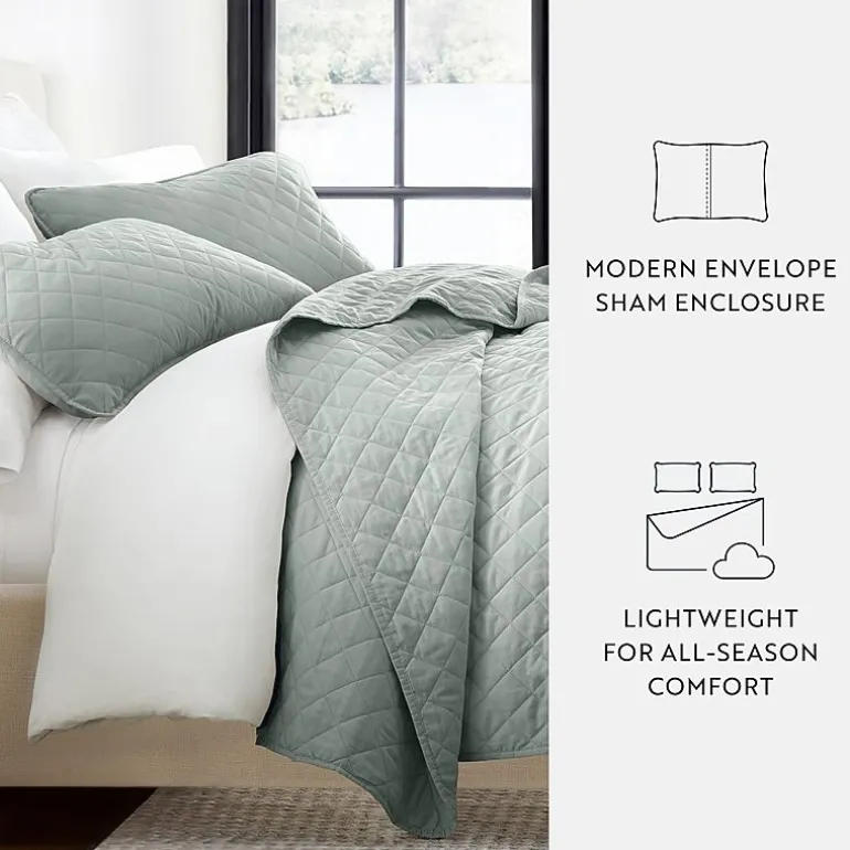 Casual Comfort Diamond Stitch Quilt Set