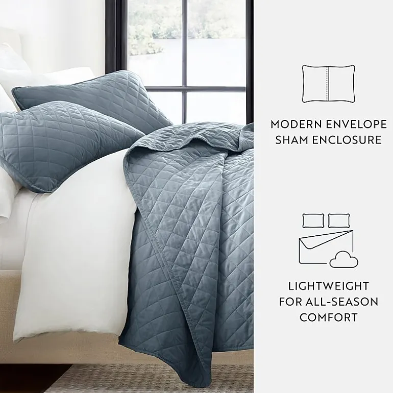 Casual Comfort Diamond Stitch Quilt Set