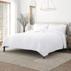 Casual Comfort Diamond Stitch Quilt Set