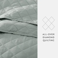 Casual Comfort Diamond Stitch Quilt Set