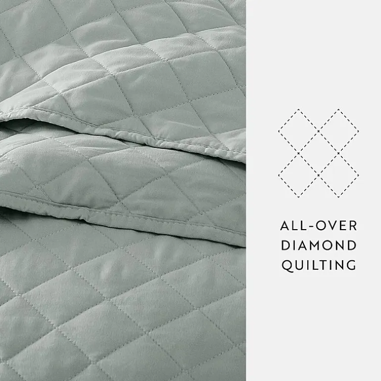 Casual Comfort Diamond Stitch Quilt Set