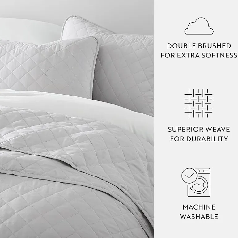 Casual Comfort Diamond Stitch Quilt Set