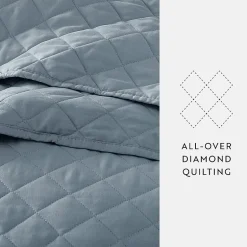 Casual Comfort Diamond Stitch Quilt Set