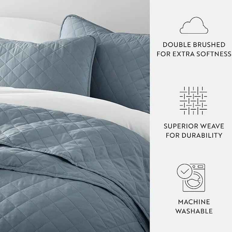 Casual Comfort Diamond Stitch Quilt Set